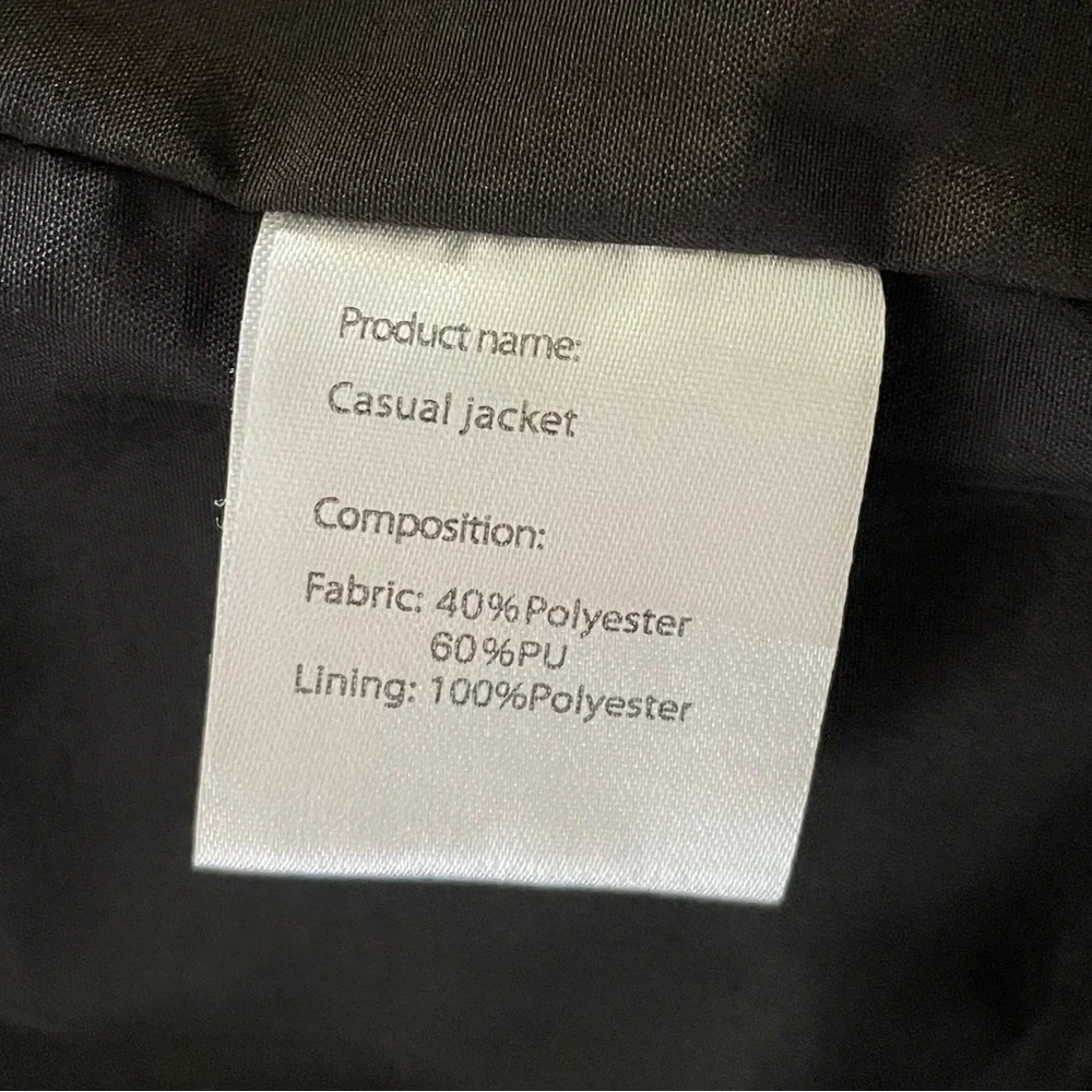 Men’s Utility Bomber Jacket L Black Airborne Zip Up Button Moto Metal Grunge EUC - Picture 16 of 16